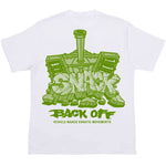 BACK OFF TEE - WHITE