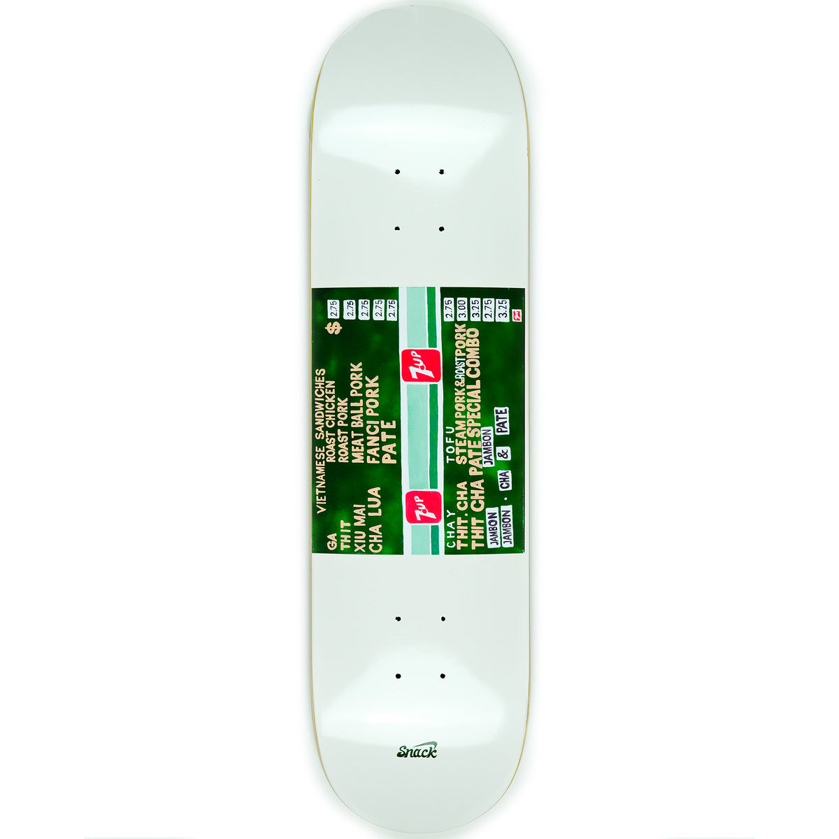 NARVAEZ 'SAIGON SANDWICH 2008 MENU' DECK – Snack Skateboards